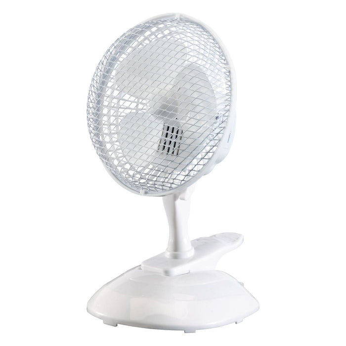 Draper 230V Clip-On Desk Fan, 6"/150mm, 15W 08710 Draper  - Town Parts