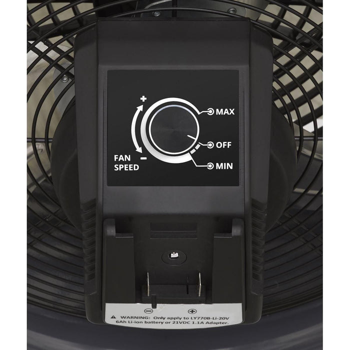 Sealey 2-in-1 Cordless/Corded High Velocity Drum Fan 16" 230V/20V SV20 Series Sealey  - Town Parts