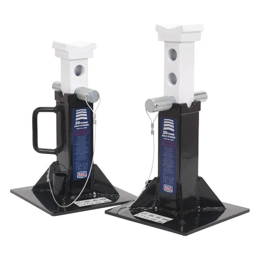 Sealey AXLe Stands (Pair) 20 Tonne Capacity per Stand AS20 Sealey  - Town Parts