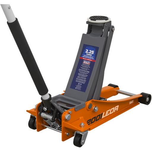 Sealey Trolley Jack 2.25 Tonne Low Profile Rocket Lift Orange 2001LEOR Sealey  - Town Parts