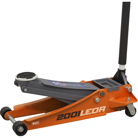 Sealey Trolley Jack 2.25 Tonne Low Profile Rocket Lift Orange 2001LEOR Sealey  - Town Parts