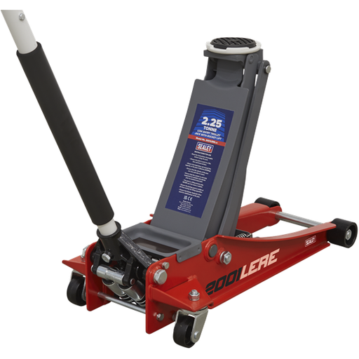 Sealey Trolley Jack 2.25 Tonne Low Profile Rocket Lift Red 2001LERE Sealey  - Town Parts