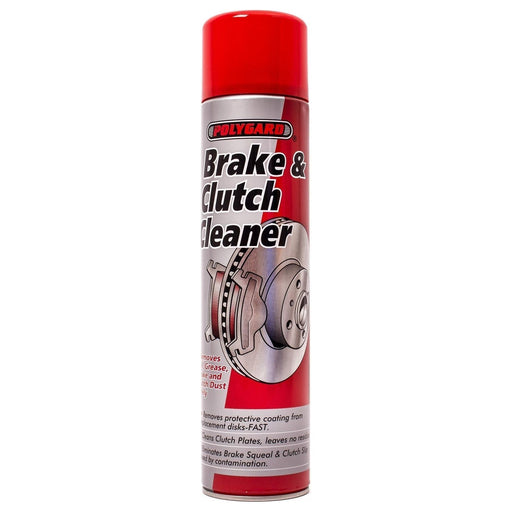6 x Polygard Brake Clutch Cleaner Removes Oil Grease Dirt Degreaser Spray 600ml Polyguard  - Town Parts