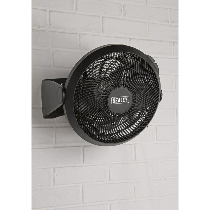 Sealey Desk/Floor Fan 3-Speed 12" 230V SFF12 Sealey  - Town Parts