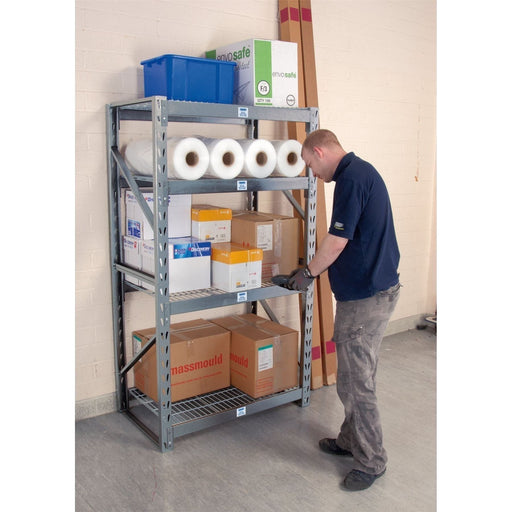 Draper Expert Heavy Duty Steel 4 Shelving Unit, 1040 x 610 x 1830mm 05230 Draper  - Town Parts