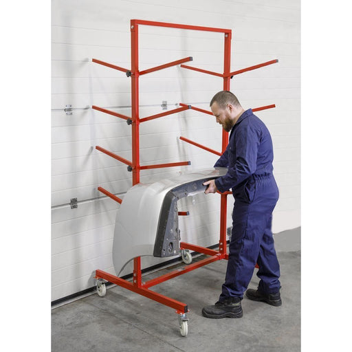 Sealey Bumper Rack Double-Sided 4-Level RE55 Sealey  - Town Parts