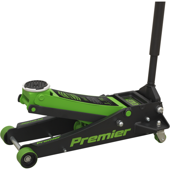 Sealey Trolley Jack 3 Tonne Rocket Lift Green 3040AG Sealey  - Town Parts