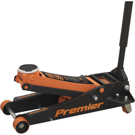 Sealey Trolley Jack 3 Tonne Rocket Lift Orange 3040AO Sealey  - Town Parts