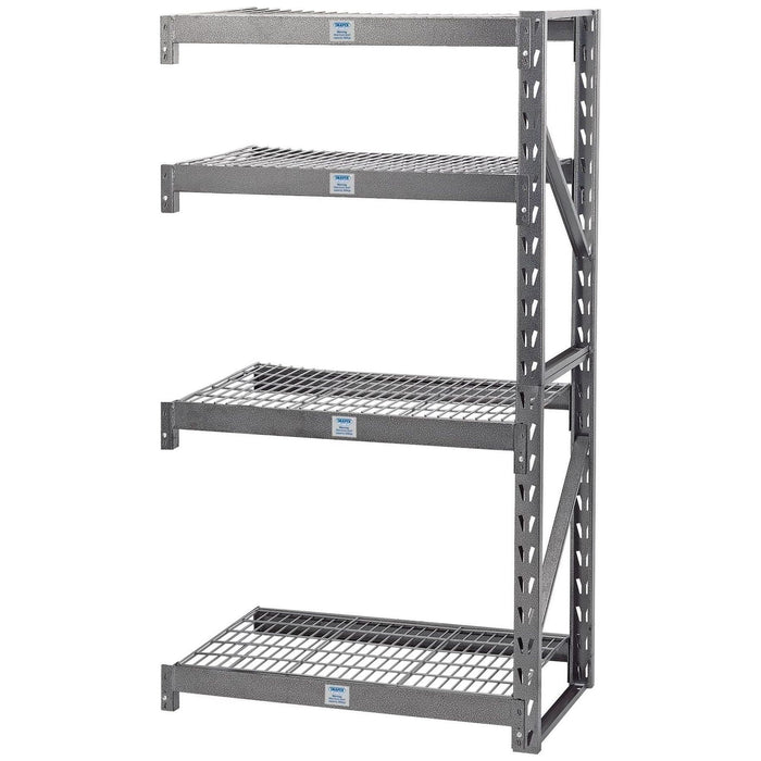 Draper Expert Heavy Duty Steel 4 Shelving Extension Unit, 1040 x 610 x 1830mm Draper  - Town Parts