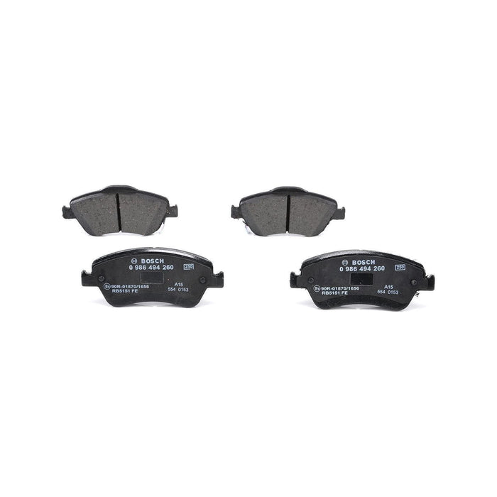 Genuine Bosch Brake Pad Set Bp1132 Fits Toyota Auris Vvti - 1.6 - 06-12 09864942 Bosch  - Town Parts