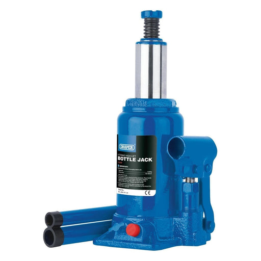 Draper High Lift Hydraulic Bottle Jack, 4 Tonne 13107 Draper  - Town Parts