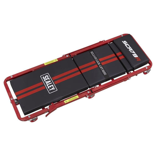 Sealey Creeper/Seat Steel with 7 Wheels & Adjustable Head Rest SCR79 Sealey  - Town Parts