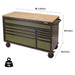 Draper BUNKER Workbench Roller Tool Cabinet, 10 Drawer, 56", Green 08236 Draper  - Town Parts