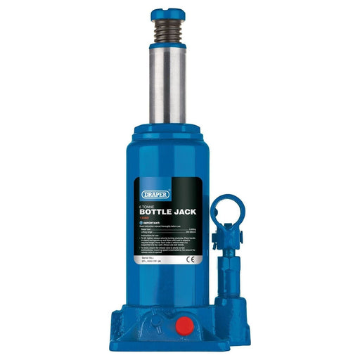 Draper Hydraulic Bottle Jack, 6 Tonne 13069 Draper  - Town Parts