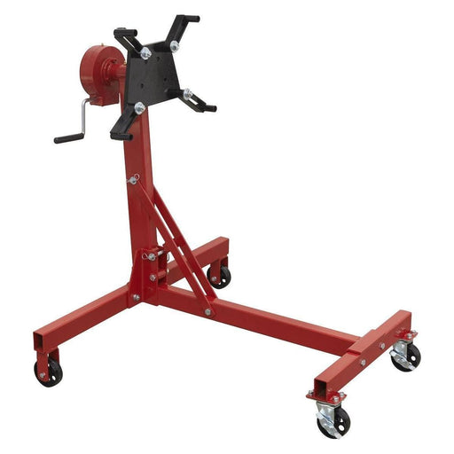 Sealey Folding 360ï Rotating Engine Stand with Geared Handle Drive 450kg Capacit Sealey  - Town Parts