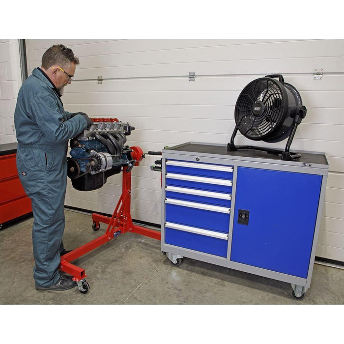 Sealey 2-in-1 Cordless/Corded High Velocity Drum Fan 16" 230V/20V SV20 Series Sealey  - Town Parts