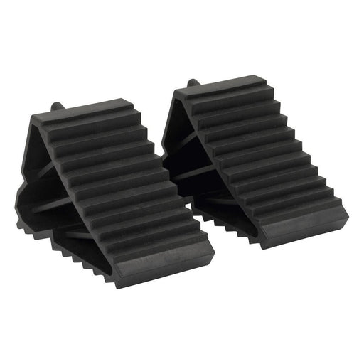 Sealey Composite Wheel Chocks Pair WC09 Sealey  - Town Parts