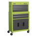 Sealey Topchest & Rollcab Combination 6 Drawer with Ball-Bearing Slides Hi-Vis G Sealey  - Town Parts