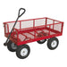 Sealey Platform Truck with Sides Pneumatic Tyres 450kg Capacity CST806 Sealey  - Town Parts