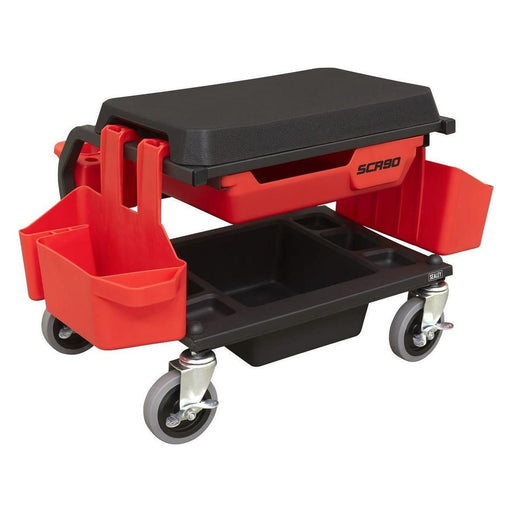 Sealey Mechanic's Detailing Utility Seat Deluxe SCR90 Sealey  - Town Parts