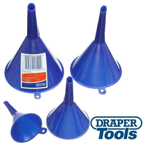 Draper Plastic Funnel Set (4 Piece) 43853 Draper  - Town Parts