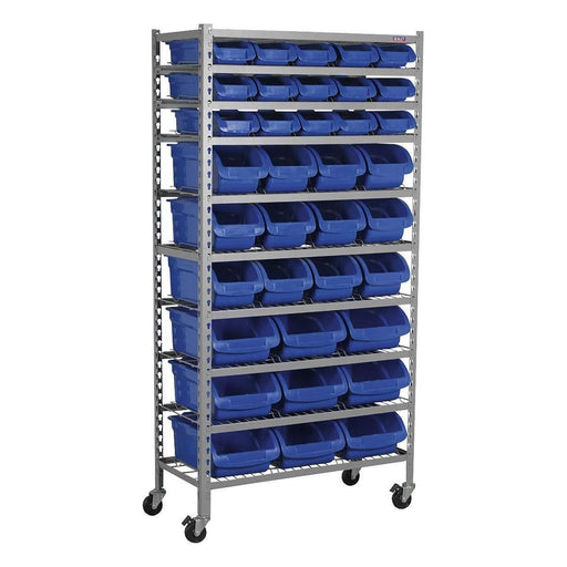 Sealey Mobile Bin Storage System 36 Bins TPS36 Sealey  - Town Parts