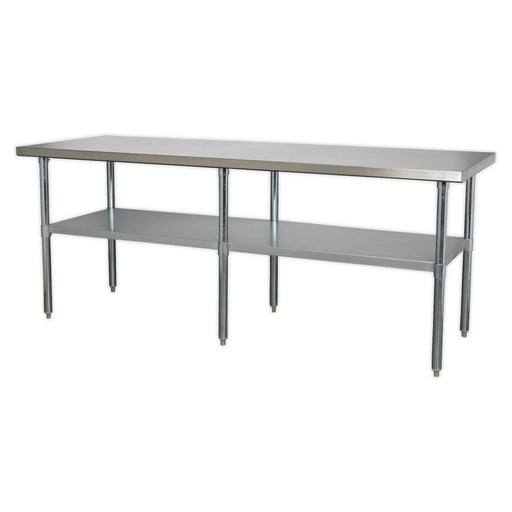 Sealey Stainless Steel Workbench 2.1m AP2184SS Sealey  - Town Parts