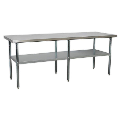 Sealey Stainless Steel Workbench 2.1m AP2184SS Sealey  - Town Parts