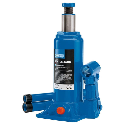 Draper Hydraulic Bottle Jack, 4 Tonne 13066 Draper  - Town Parts