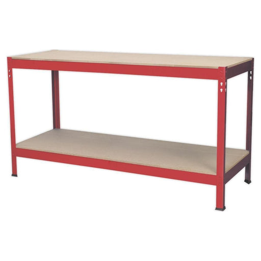 Sealey Workbench 1.53m Steel Wooden Top AP1535 Sealey  - Town Parts